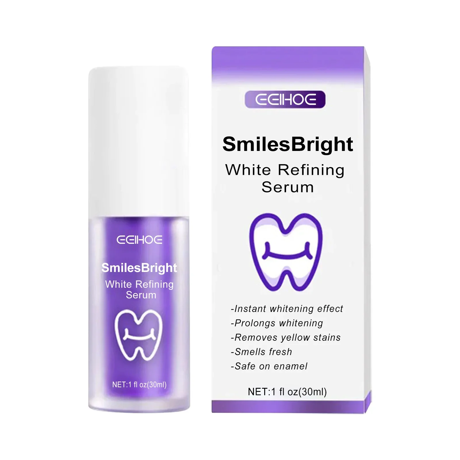 purple toothpaste for reducing yellowing and maintaining oral health