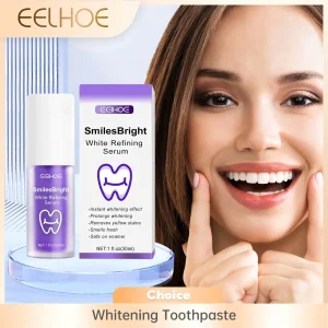 purple toothpaste for removing stains and promoting fresh breath